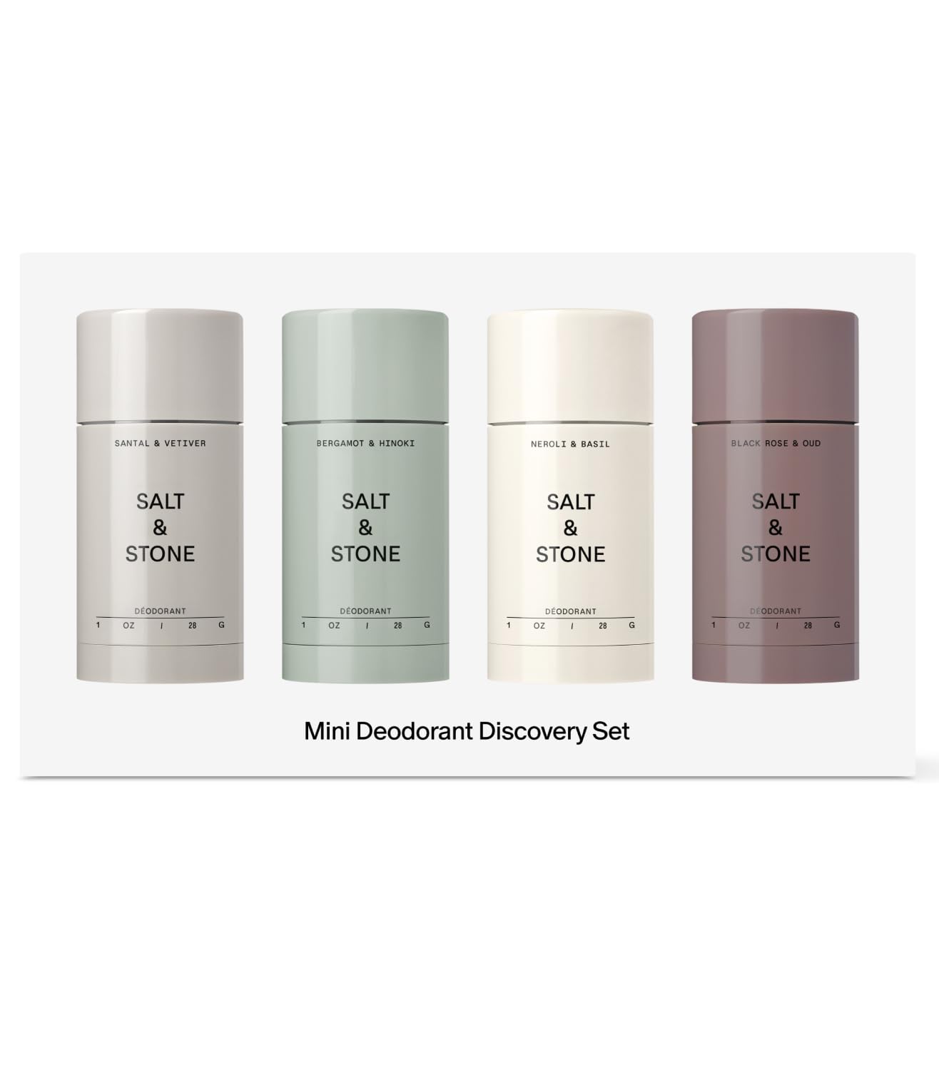 Salt & Stone Aluminum Free Deodorant | Extra Strength 48 Hour Protection for Women & Men | Made with Seaweed Extracts, Niacinamide & Prebiotics | Santal & Vetiver