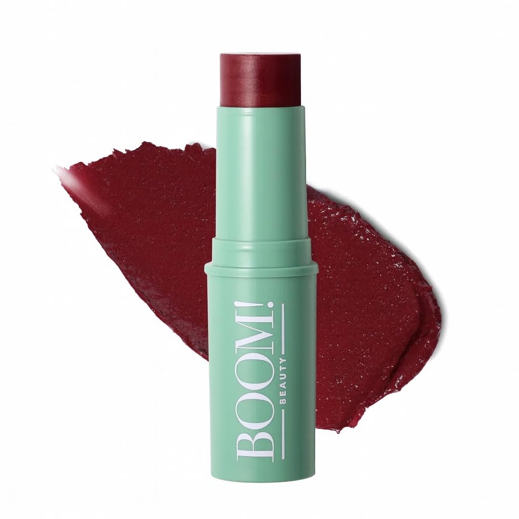 Boomstick Color® All-in-One Cream Blush for Cheeks, Eyes & Lips, Berry | Long Wearing, Blendable Makeup Stick for Mature Skin, Cruelty Free Lip Cheek Tint with Skincare Benefits, Cindy Joseph
