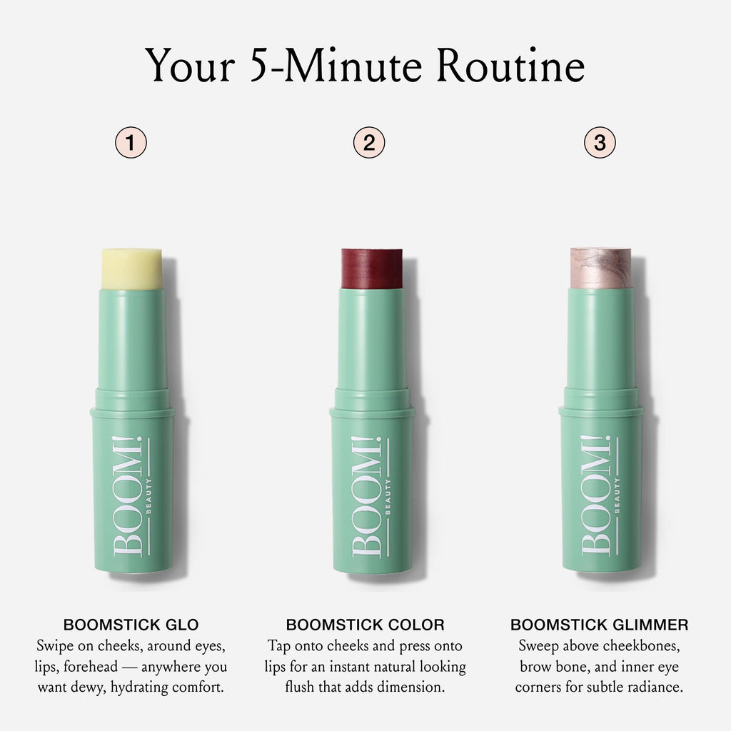 Boomstick Color® All-in-One Cream Blush for Cheeks, Eyes & Lips, Berry | Long Wearing, Blendable Makeup Stick for Mature Skin, Cruelty Free Lip Cheek Tint with Skincare Benefits, Cindy Joseph
