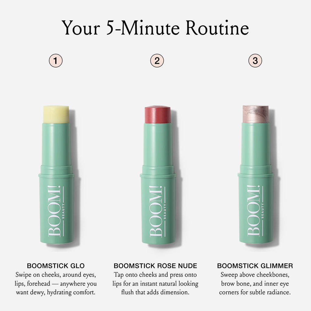 Boomstick Color® All-in-One Cream Blush for Cheeks, Eyes & Lips, Berry | Long Wearing, Blendable Makeup Stick for Mature Skin, Cruelty Free Lip Cheek Tint with Skincare Benefits, Cindy Joseph