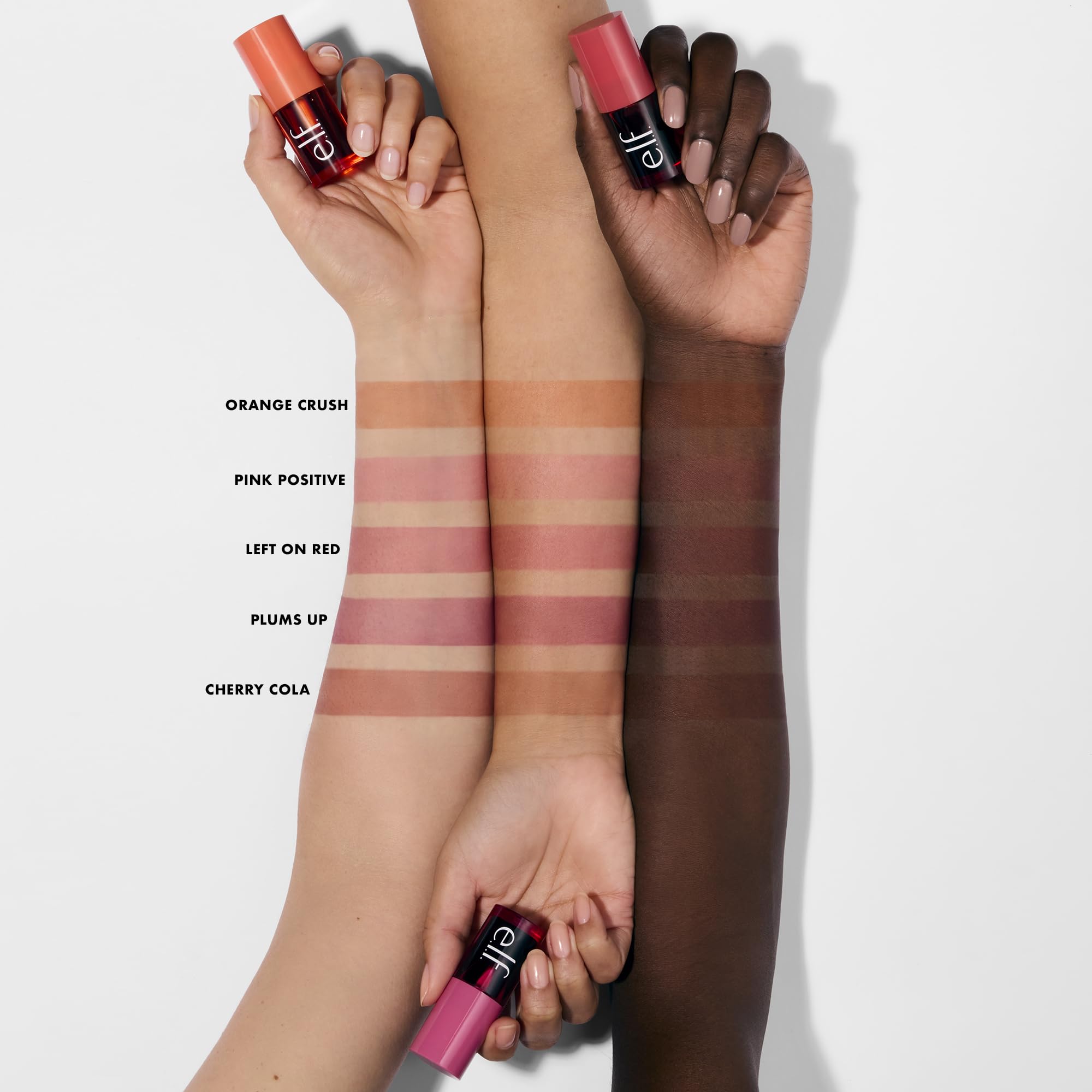 e.l.f. Sheer For It Blush Tint, Pink Positive | Multi-Use, Long-Lasting Lip & Cheek Makeup, Creates A Natural Flush Finish, Vegan & Cruelty-Free