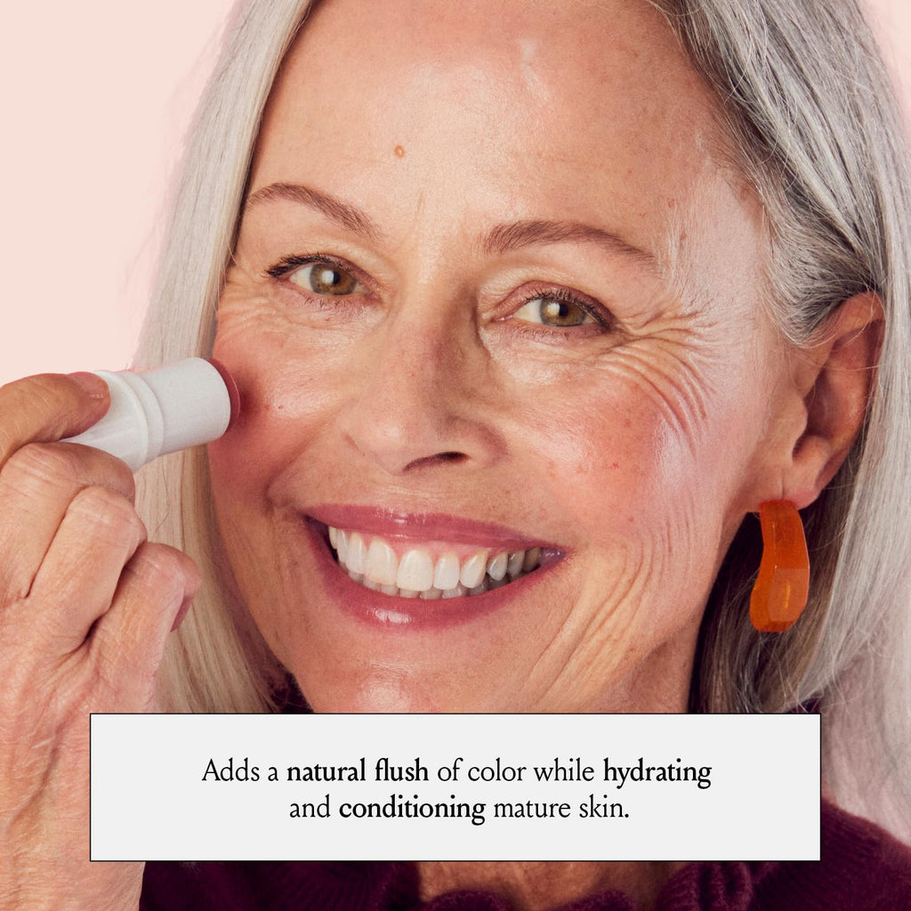Boomstick Color® All-in-One Cream Blush for Cheeks, Eyes & Lips, Berry | Long Wearing, Blendable Makeup Stick for Mature Skin, Cruelty Free Lip Cheek Tint with Skincare Benefits, Cindy Joseph