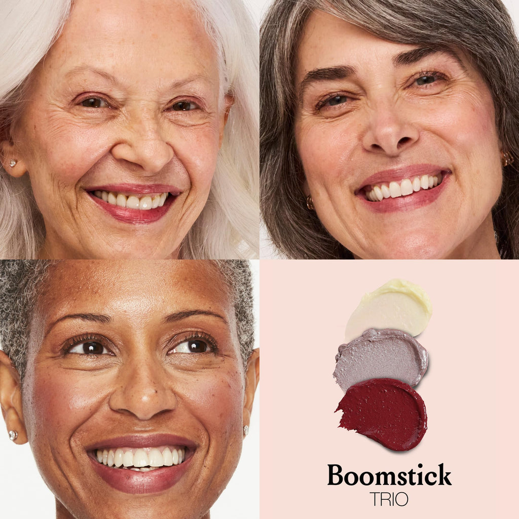 Boomstick Color® All-in-One Cream Blush for Cheeks, Eyes & Lips, Berry | Long Wearing, Blendable Makeup Stick for Mature Skin, Cruelty Free Lip Cheek Tint with Skincare Benefits, Cindy Joseph