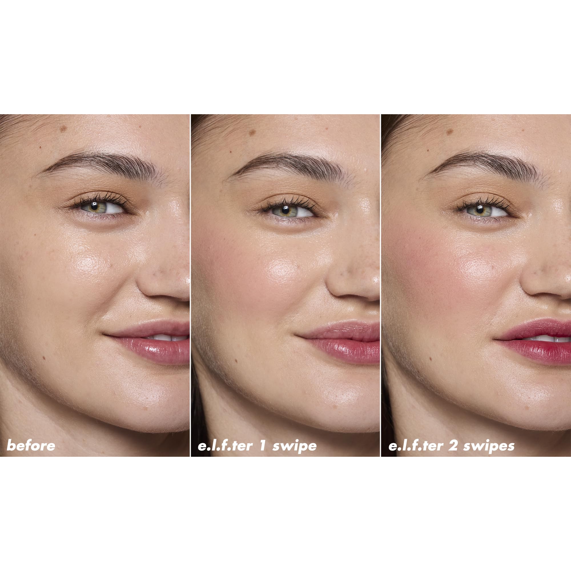 e.l.f. Sheer For It Blush Tint, Pink Positive | Multi-Use, Long-Lasting Lip & Cheek Makeup, Creates A Natural Flush Finish, Vegan & Cruelty-Free